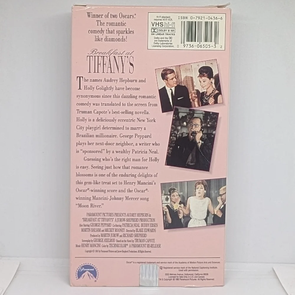 Breakfast at Tiffany's (1961) VHS cassette movie